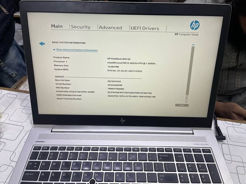 Hp Elitebook 850 G6 i5 8th gen 0