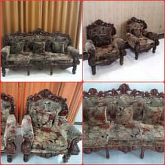 Chinioti 5 seater sofa set for sale pure sheesham wood