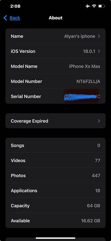 IPHONE XS MAXX 64 GB : FACTORY UNLOCK : ALL OKAY 3