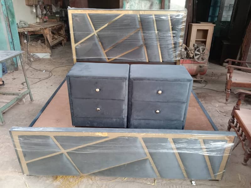 Double bed +side tables+3seater sofa+table+dressing table 0