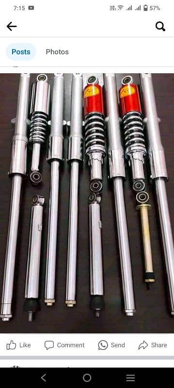 bike rear shocks CD 70.    China Jh 90     Honda 125 7