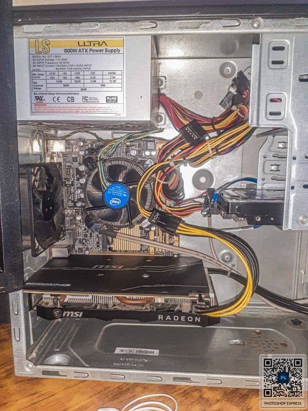 gaming pc with rx5500xt 8gb Oc with 24inch monitor 4