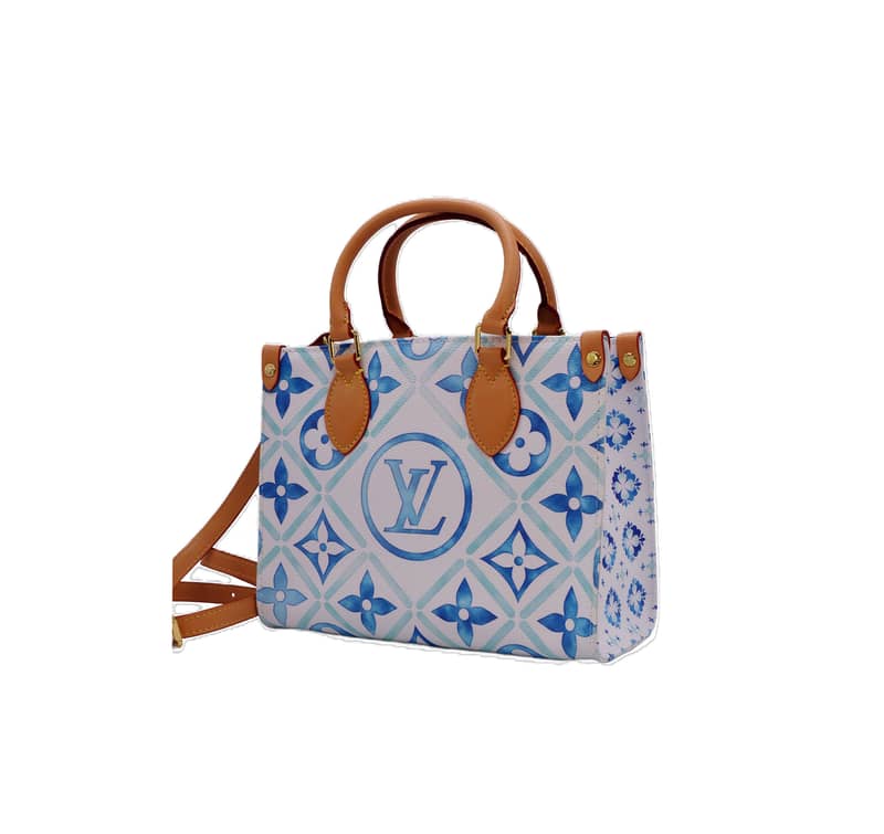 Luxury Louis Vuitton Shoulder Bag Light Blue 1