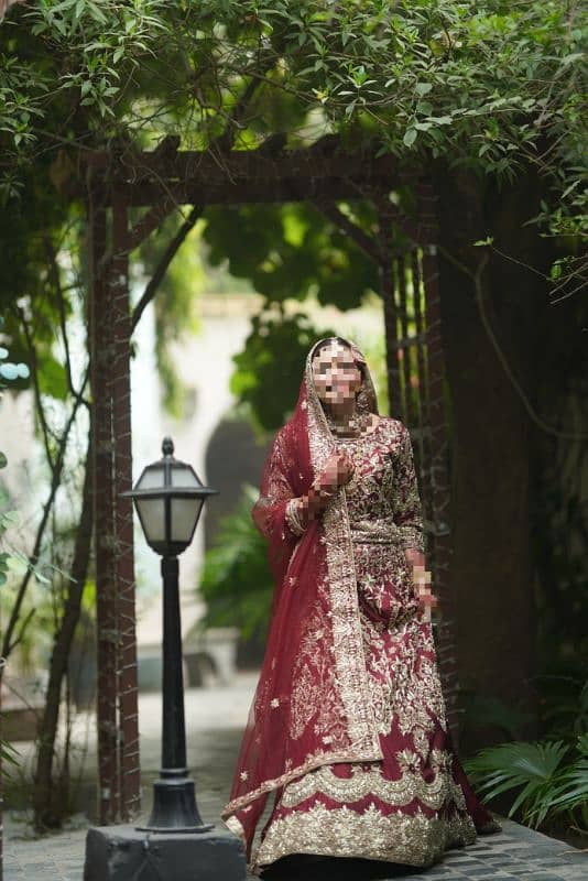 Bridal Lehnga/ Dress Maroon Colour 1