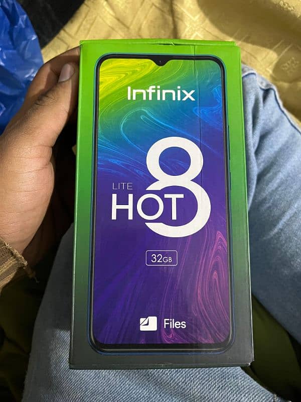 Infinix hot 8lite. 2.32 all ok 10/10 origanl box ka sath. all ok 5