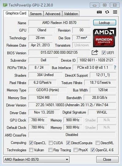 Amd Radeon HD8570 1GB GDDR3 128Bit (R7 GT-730) Gaming PC Graphics Card 2