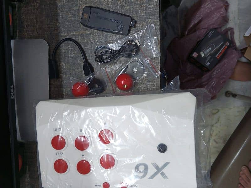 X6 GAME STICK DOUBLE WIRELESS ARCADE JOYSTICKS 13,000+games 5