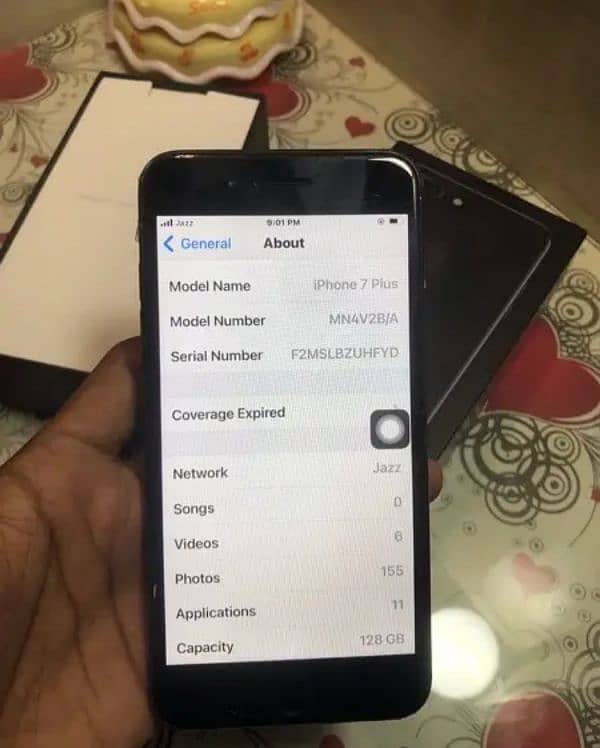 iPhone 7 plus 128 gb pta official approved with box 10/10 1