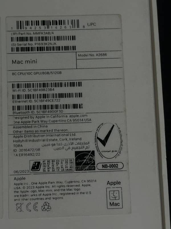 Mac Mini M2, 8GB, 512GB 4