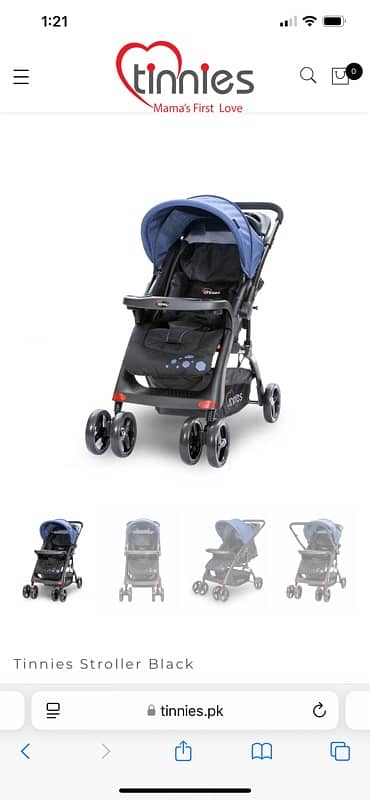 tinnes stroller red color 1