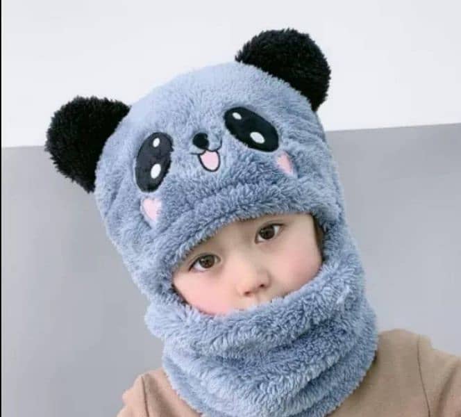 Unisex Winter Beanie Neck Warmer 2Pcs Set,  Contact No: 0346-8463413 5