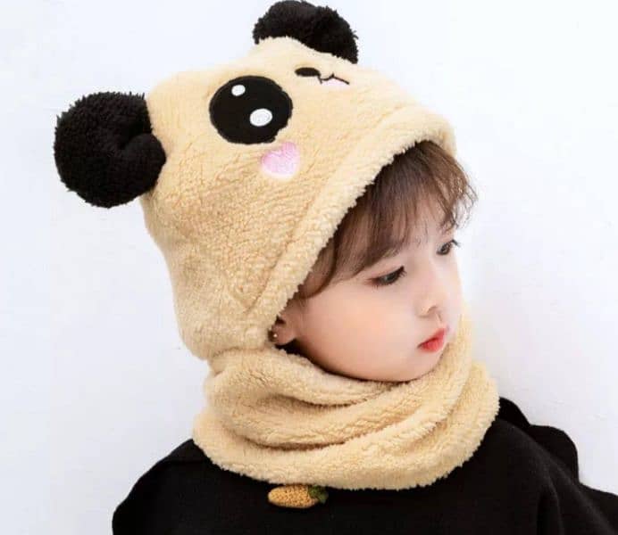 Unisex Winter Beanie Neck Warmer 2Pcs Set,  Contact No: 0346-8463413 11