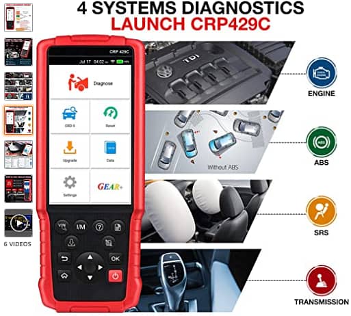 LAUNCH PRO V4 PRO GT V5 AVAILABLE OBD2 CAR SCANNER OBD FULL SYSTEM 5