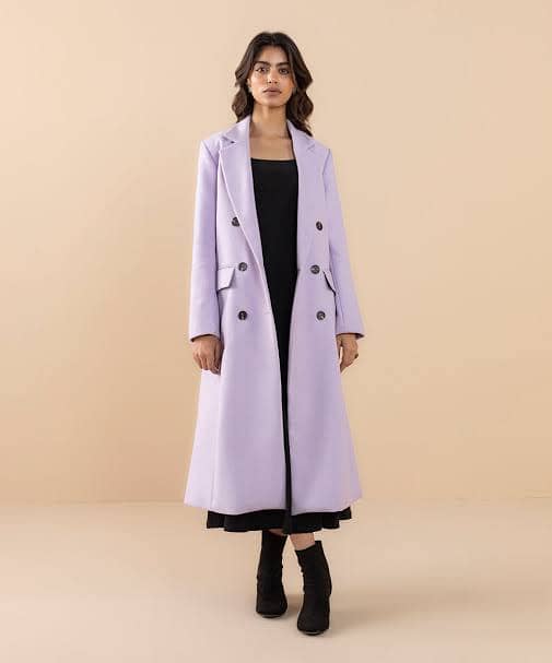 Sapphire - Double-breasted Slim Fit Coat 2