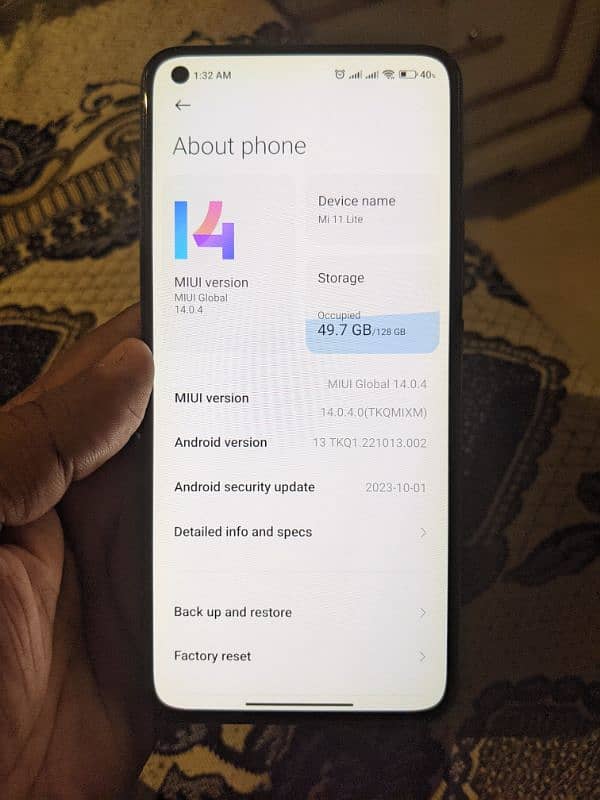 Xiaomi 11 lite 4G 6/128GB Ok condition with box 1