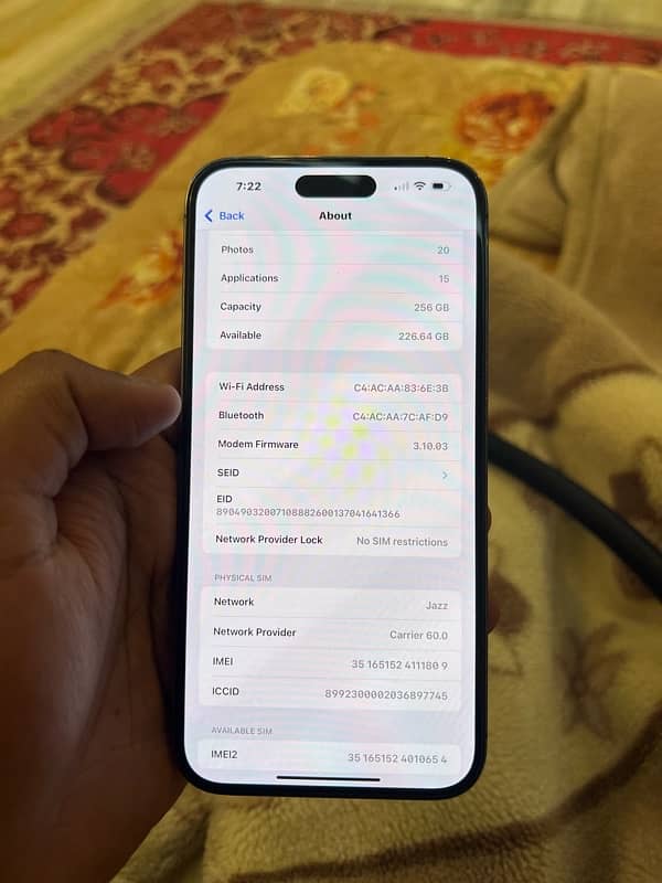 iphone 14pro max 256gb pta approved 6