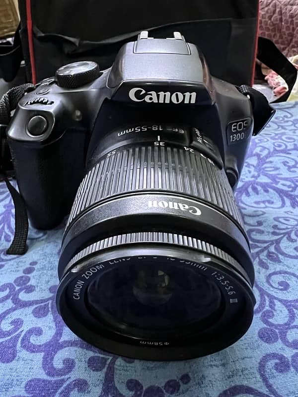 CANON EOS 1300d DSLR CAMERA WITH 18/55mm LENSE CONDITION 10/09 4