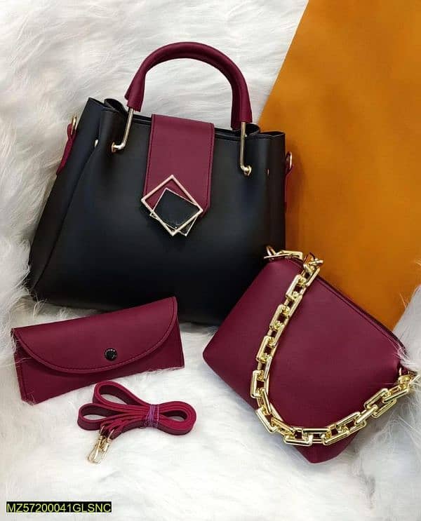 Woman pu leather hand bags 0