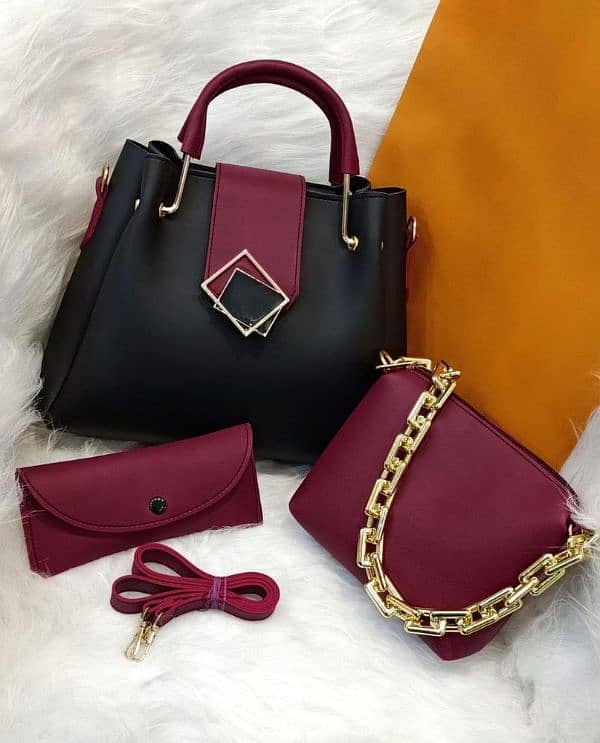 Woman pu leather hand bags 1