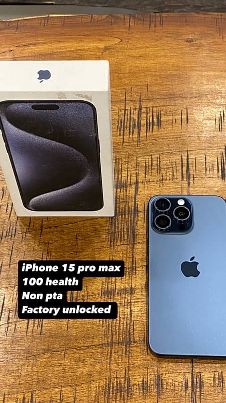 IPhone 15 pro max 256gb non pta 0