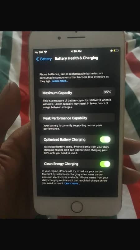 iPhone 8 Plus sim bypass non active 85 battery health 5