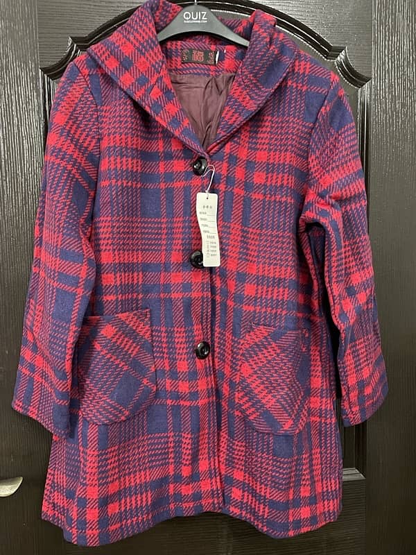 Multicolor check Coat 1