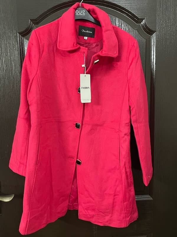 Mid-length Pink Coat 0