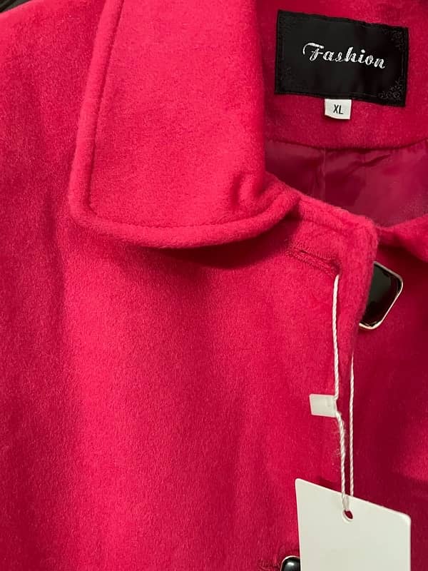 Mid-length Pink Coat 2