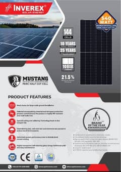 Inverex Solar Panels 540 watts