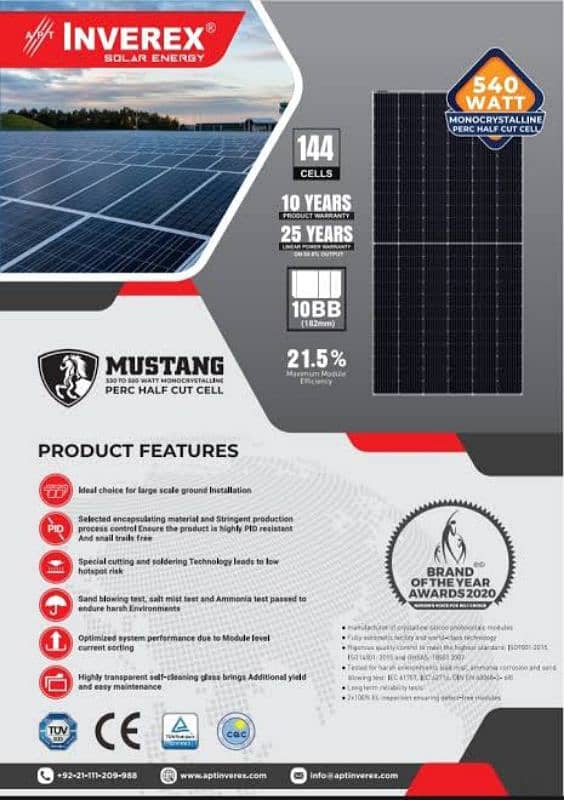 Inverex Solar Panels 540 watts 0