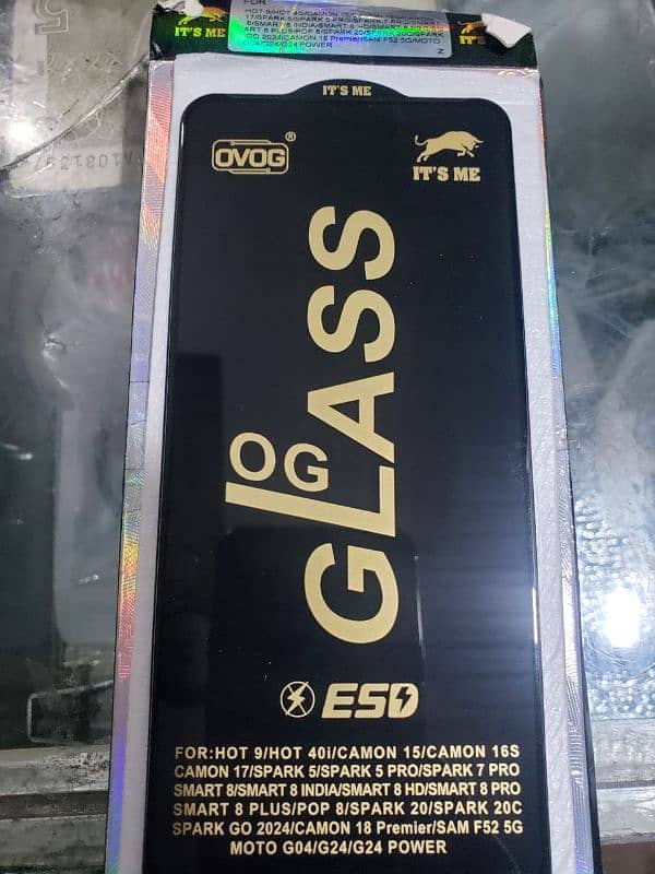 OG glass screen protector 50 Rs par pice 2