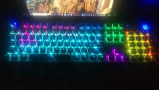 core i5 7th gen HP with touch display with gaming keyboard and mouse