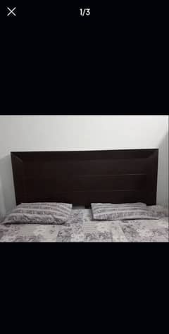 wooden bed