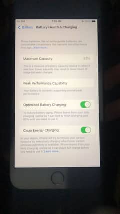 iphone 8plus 64gb nonpta finger on total geinun battery health 81