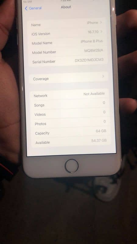 iphone 8plus 64gb nonpta finger on total geinun battery health 81 3