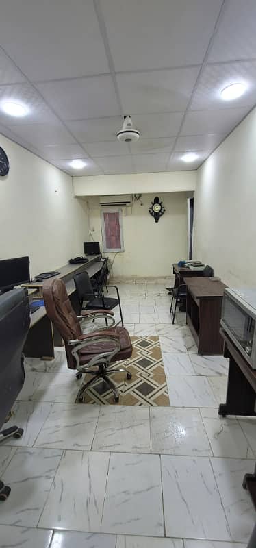 furnished office for rent 350sqft in shahar e Faisal. 0