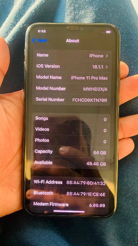 iPhone 11 pro max PTA approved 64 gb 3