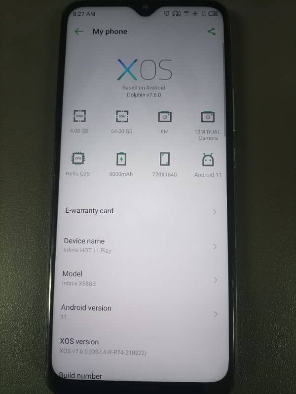 Infinix Hot 11 play 4/64 6