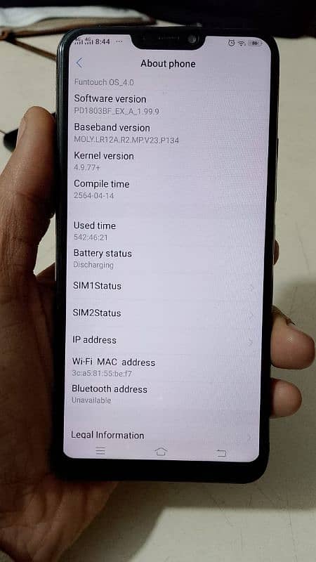 VIVO MODEL Y83 ONLY PHONE 6