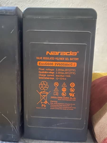 Narada 2v 600AH /Dry cell /Battery 0