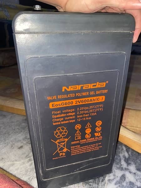 Narada 2v 600AH /Dry cell /Battery 1