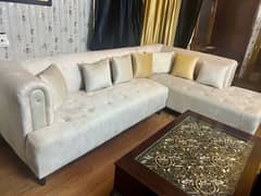 Designer Lshape sofa set Few months used condition 10/10