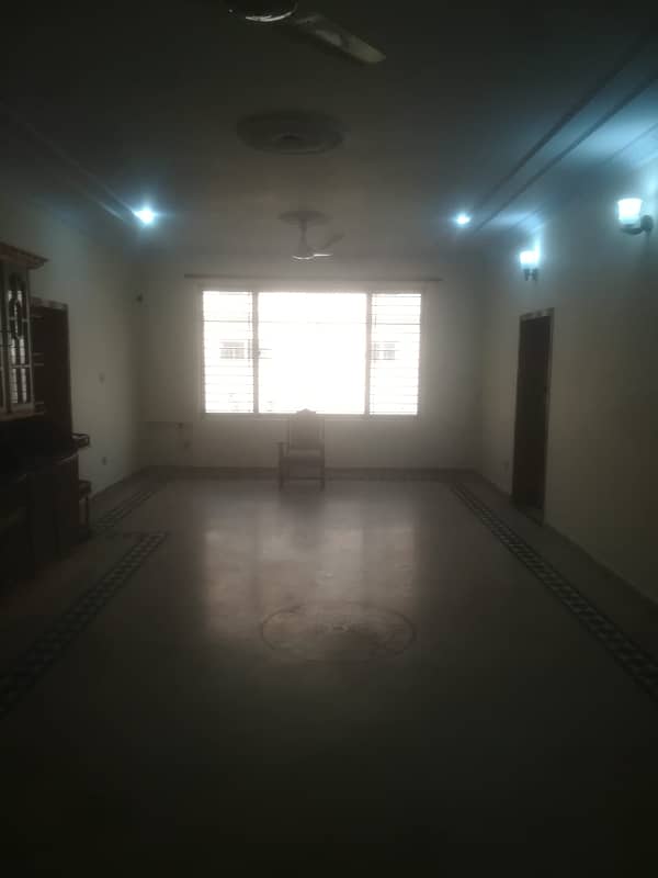 14marla 3beds DD TV lounge kitchen attached baths neat clean ground portion for rent in G 13 3 islamabad 0