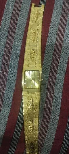 Fitron 22k electro gold plated watch for sale