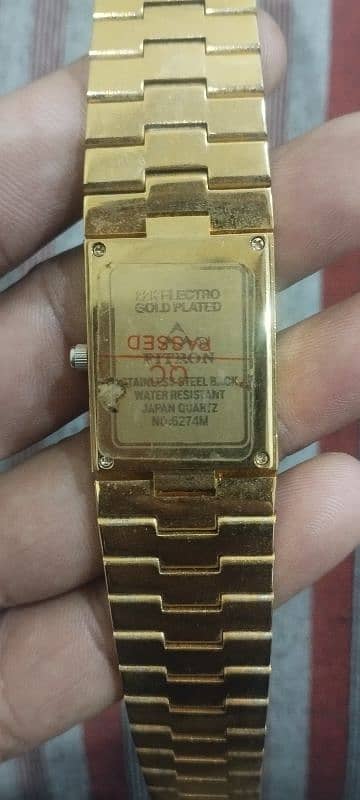 Fitron 22k electro gold plated watch for sale 2