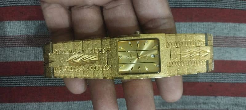 Fitron 22k electro gold plated watch for sale 3