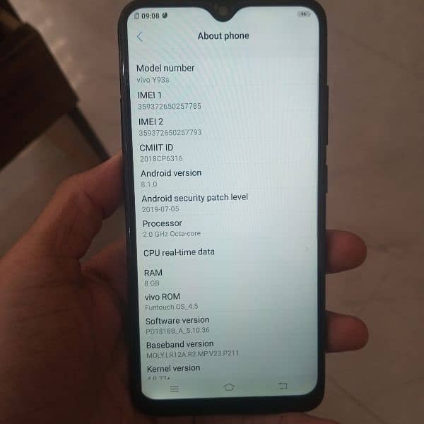 Vivo y93s mobile for sale all okay mobile 7