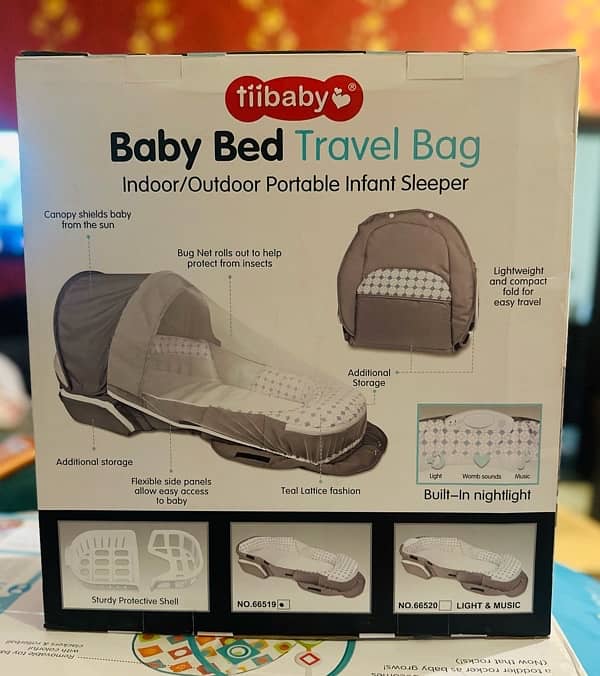 Travel Bed and bag 1