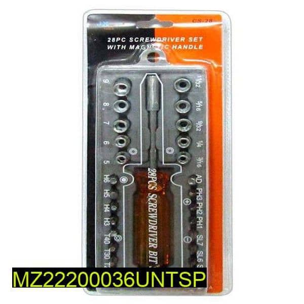 Screwdriver set available upon delivery only 1099 PKR. 1