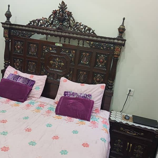 King bed  | tow side table | one dressing table | high quality 2